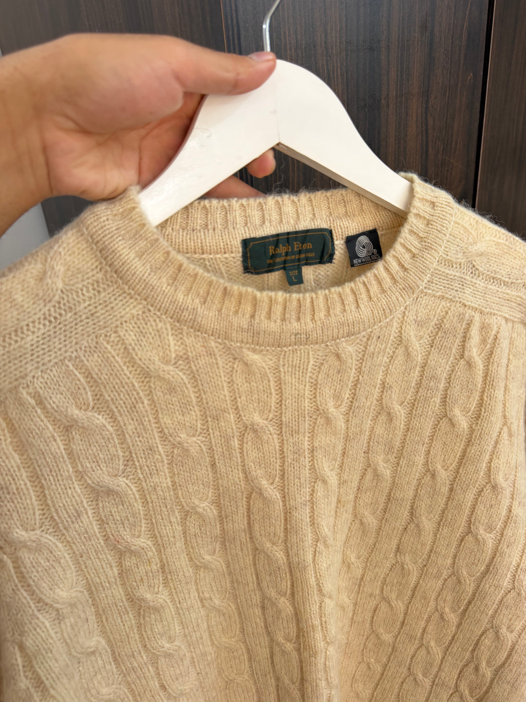 Ralph eton cable knit sweater