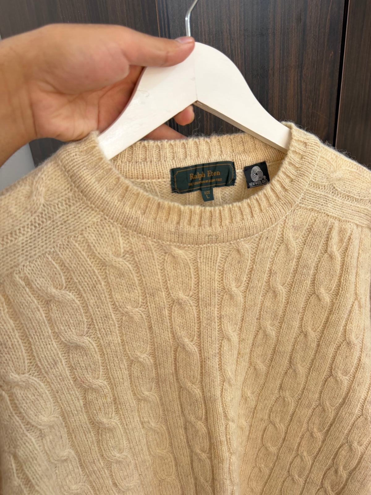 Ralph eton cable knit sweater