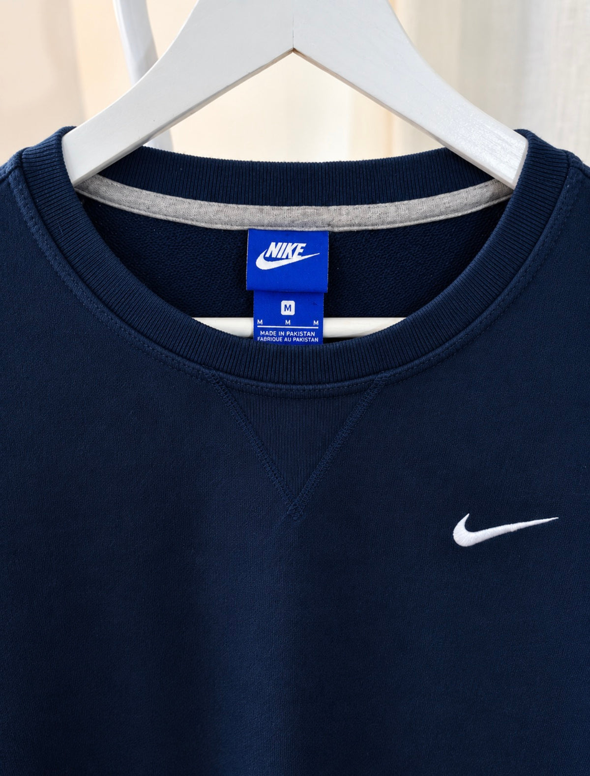 Nike blue swoosh sweatshirt