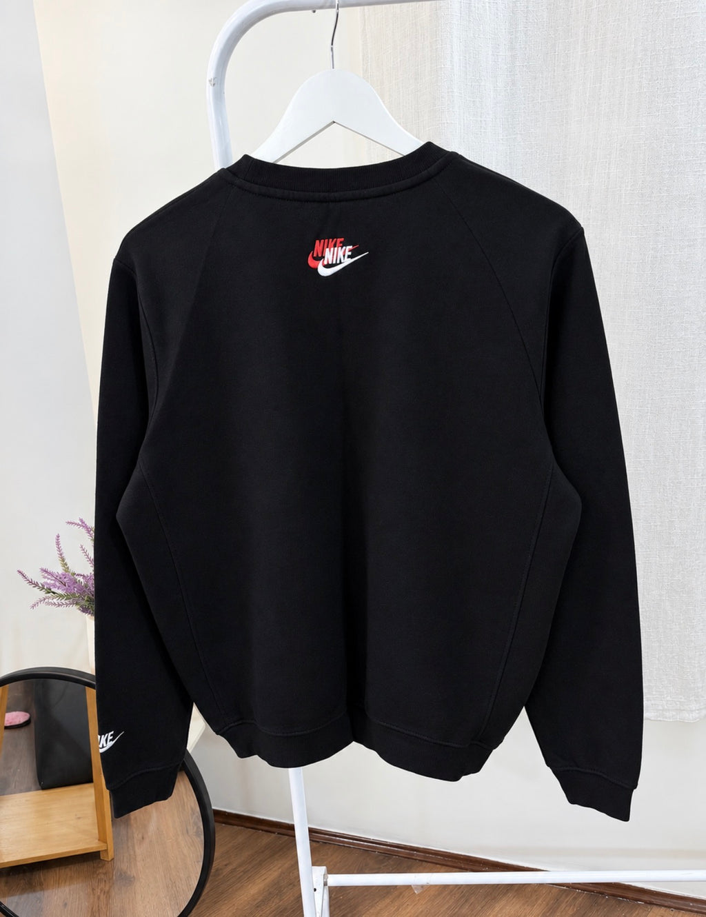 Nike multi logo embroidered sweatshirt
