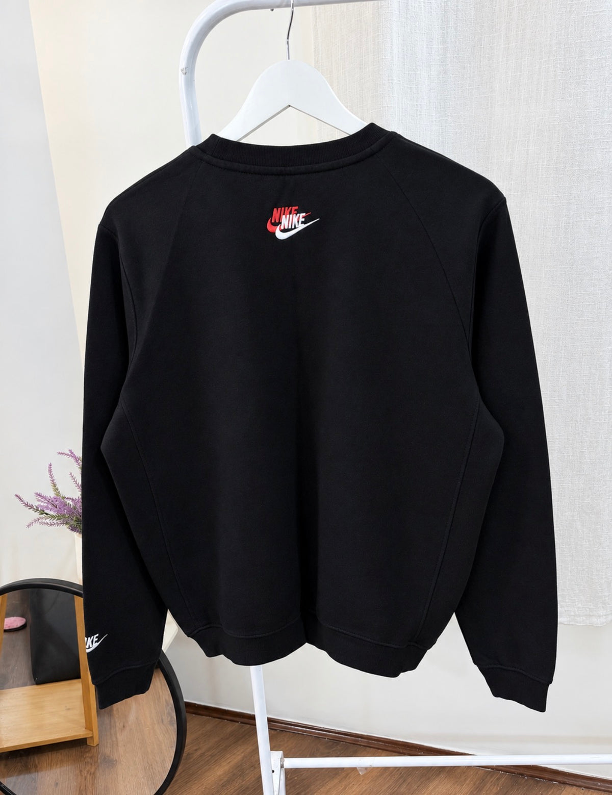 Nike multi logo embroidered sweatshirt