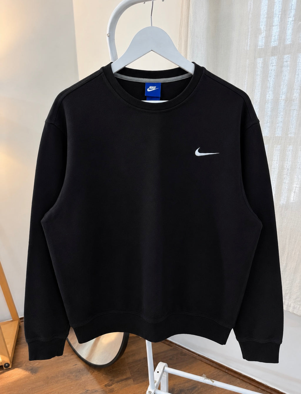 Nike black swoosh sweatshirt