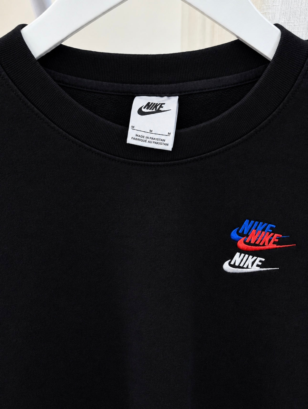 Nike multi logo embroidered sweatshirt