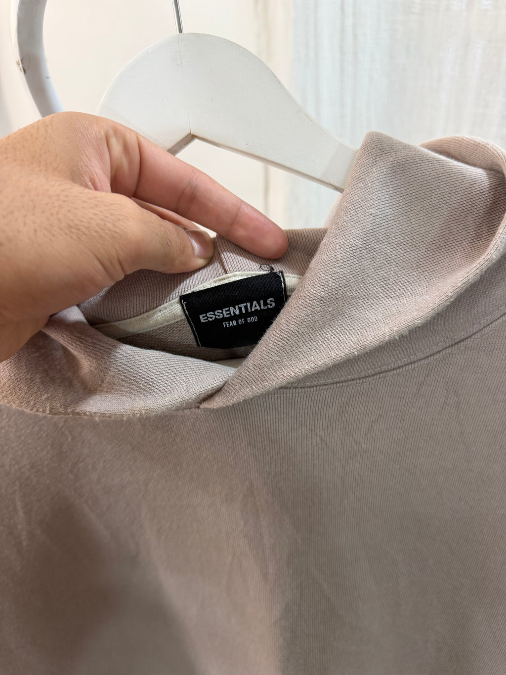 Essentails beige hoodie