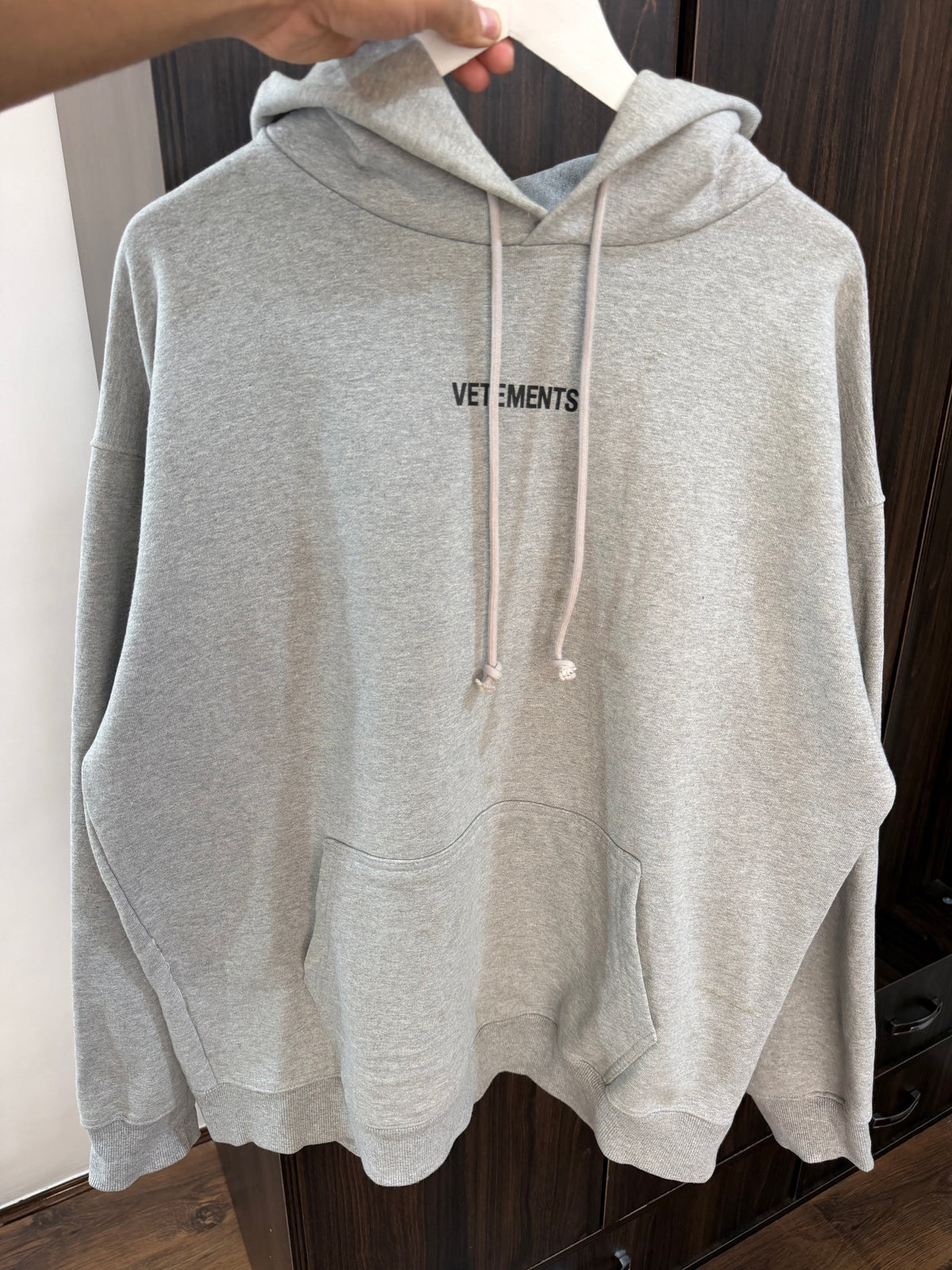 Vet heavyweight grey hoodie
