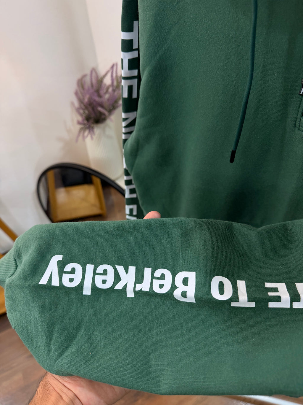 The north face quarter zip hoodie