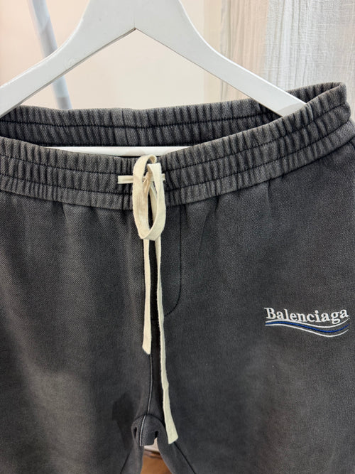Balenci stone washed grey sweatpant