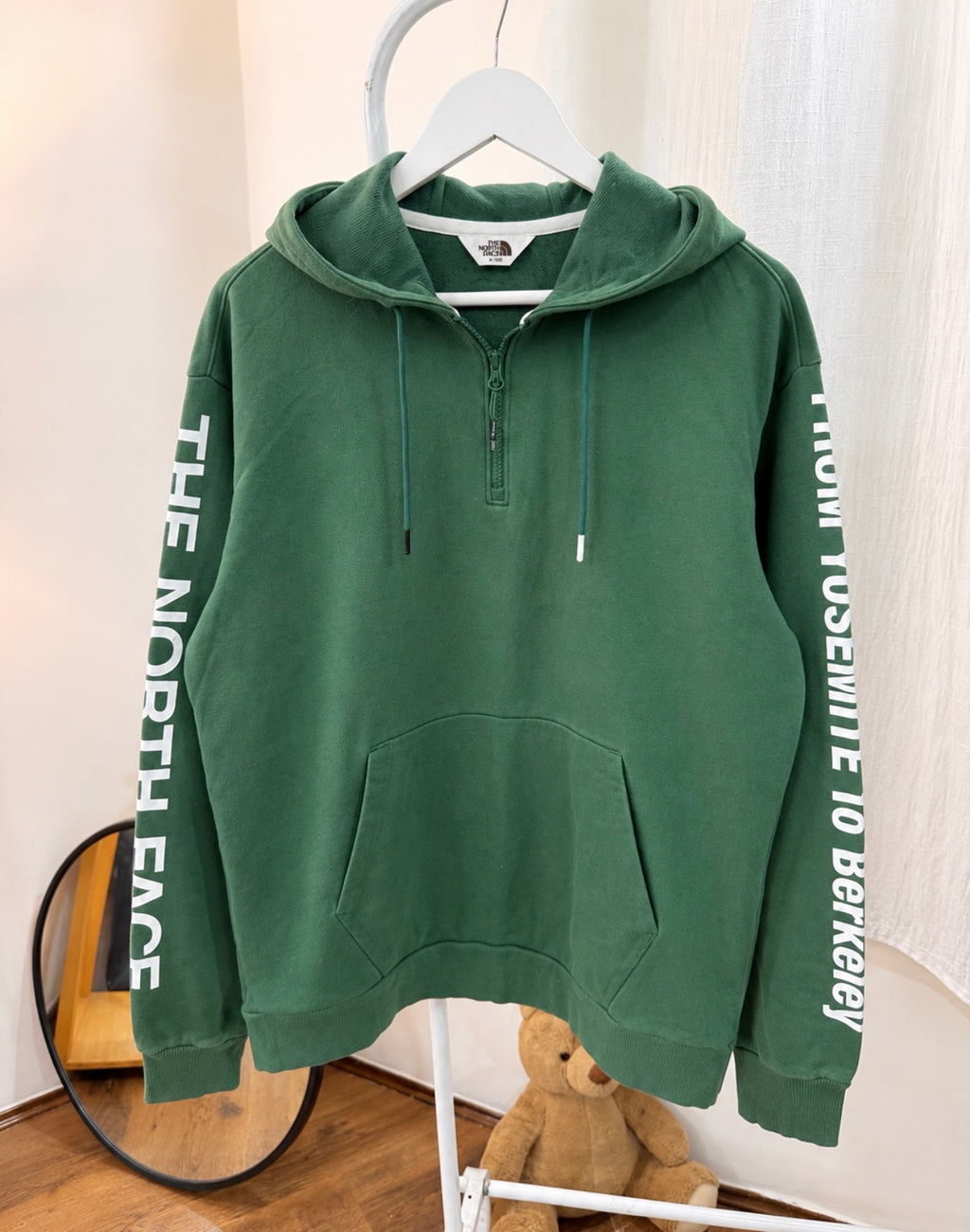 The north face quarter zip hoodie