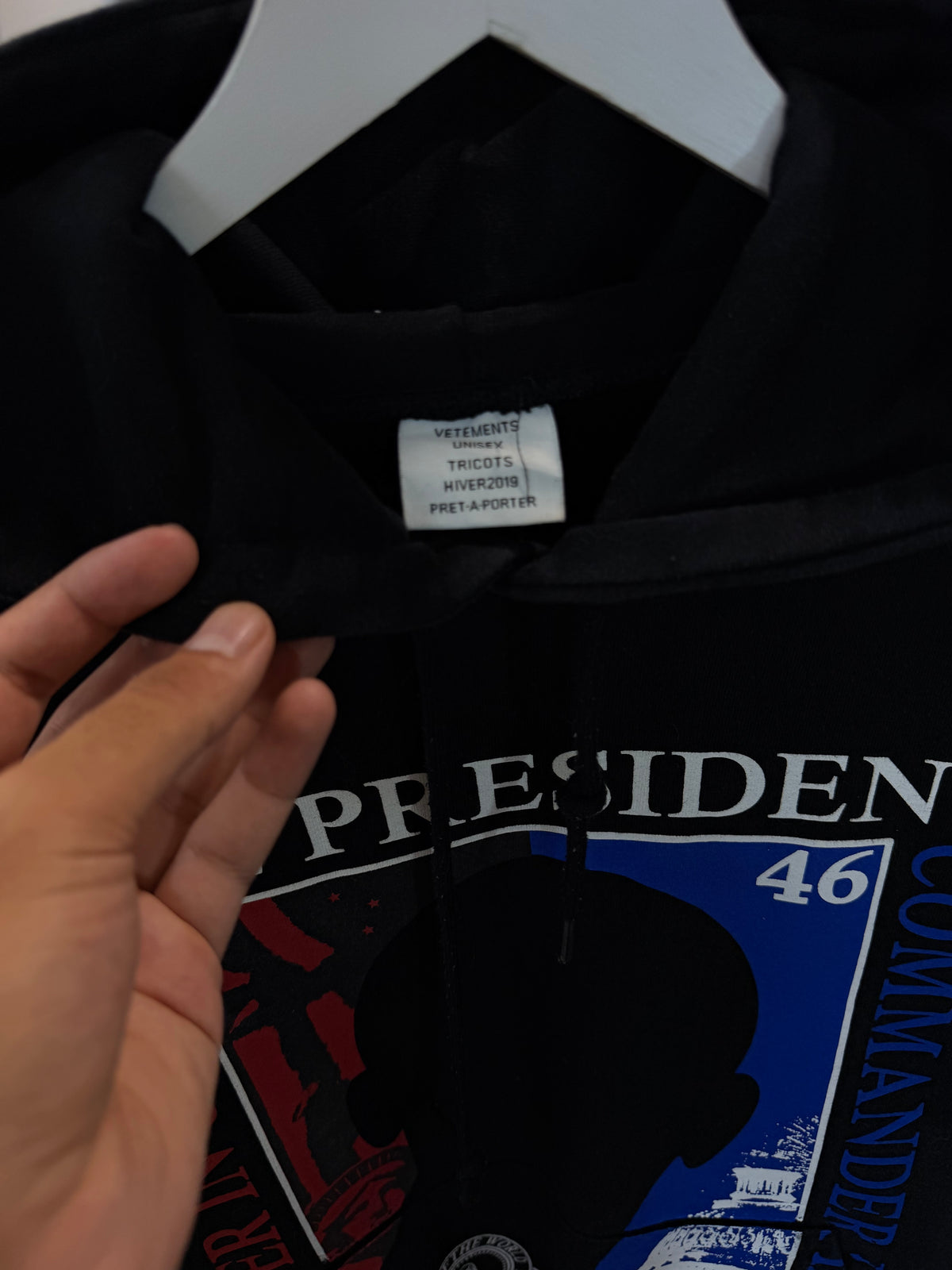 Vetements black hoodie