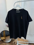 Ysl embroidered black