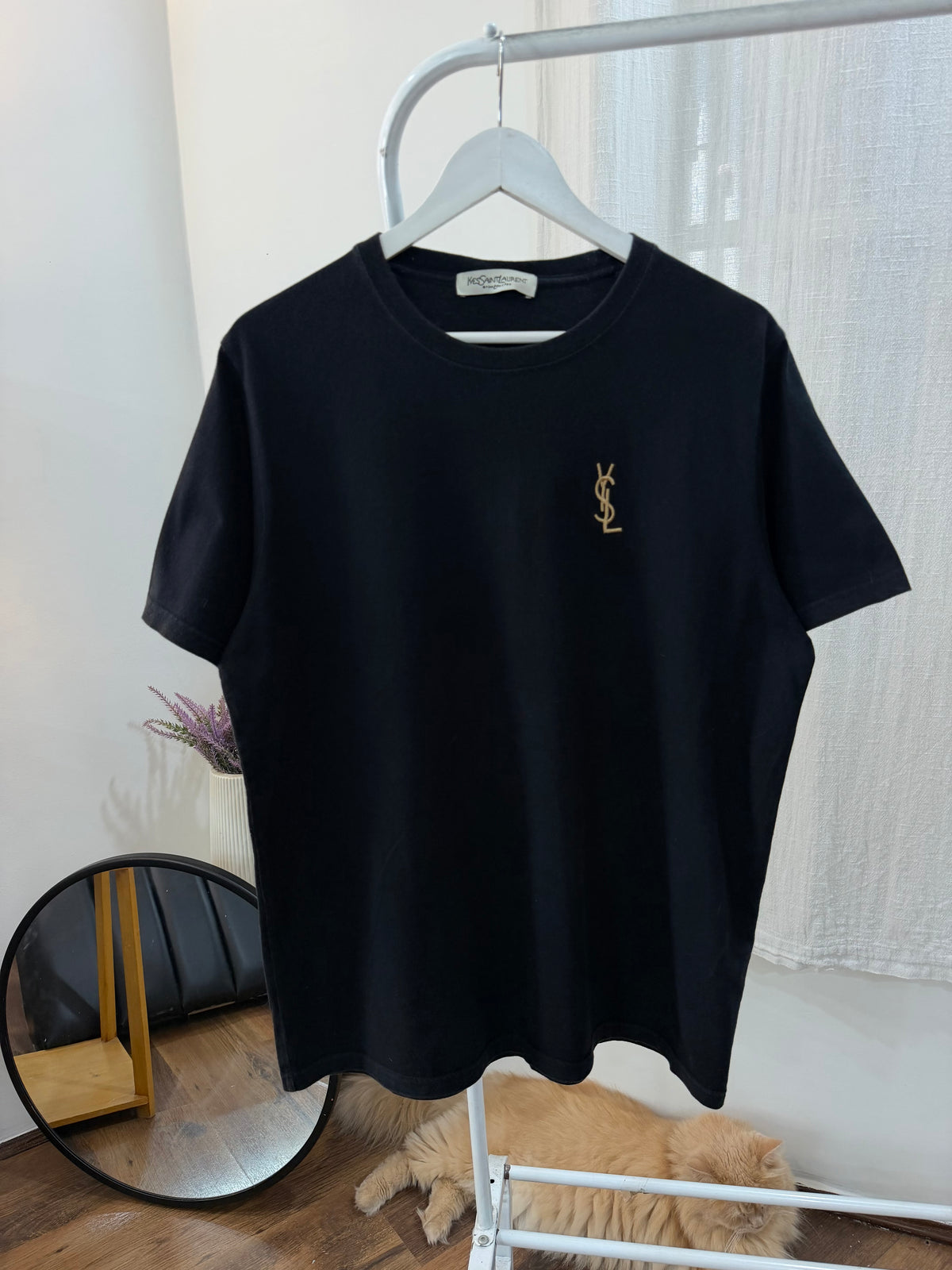 Ysl embroidered black