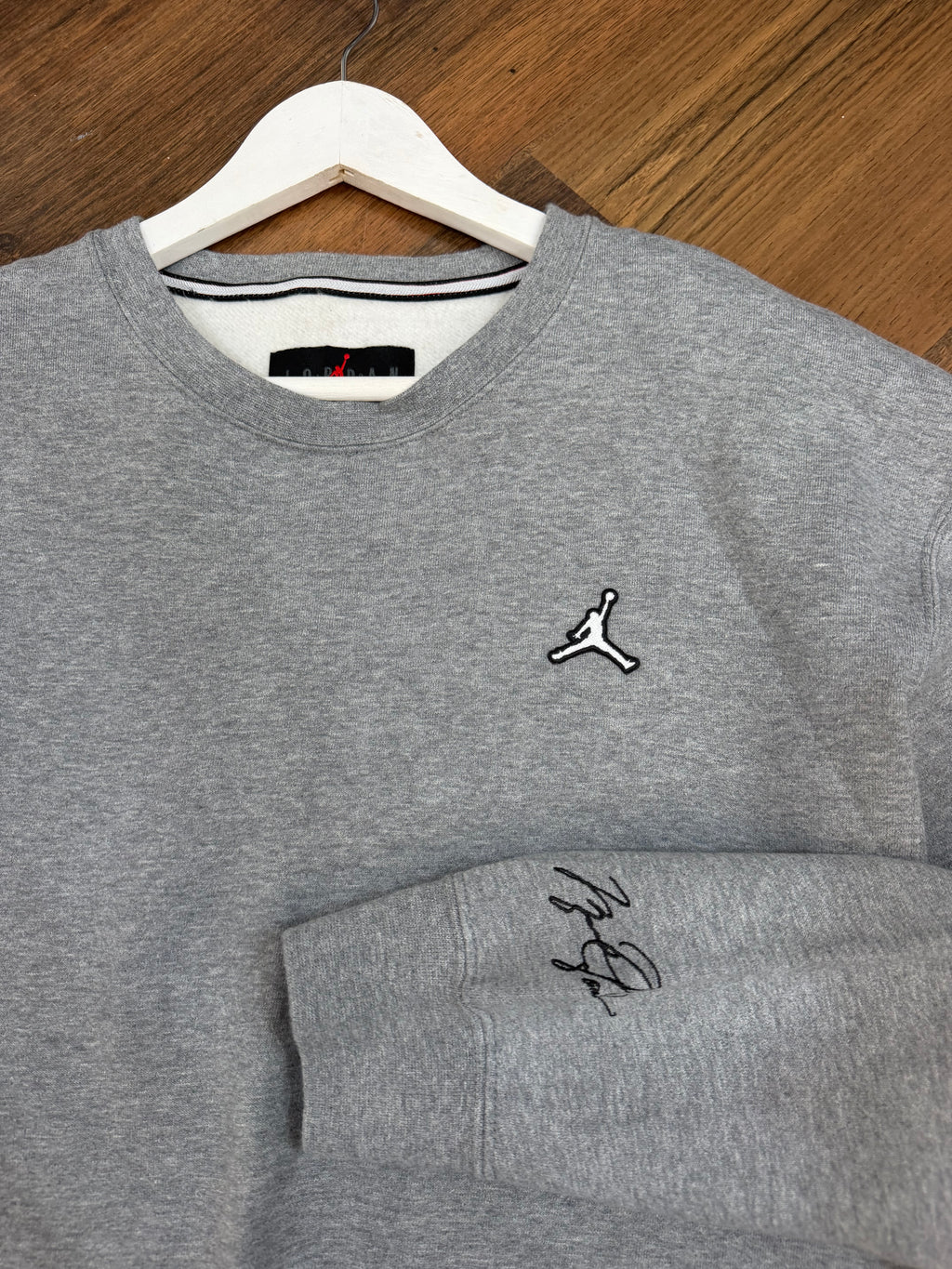 Jordan grey hoodie thick sweatshirt