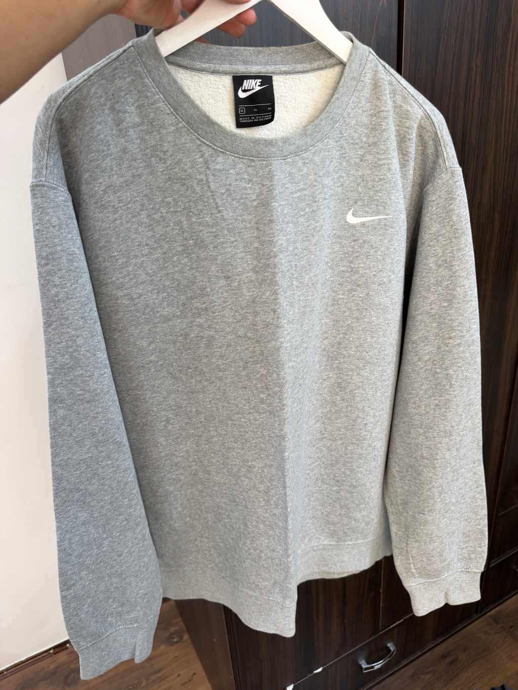 Nike embroidered swoosh sweatshirt