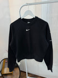 Nike mid swoosh black sweatshirt