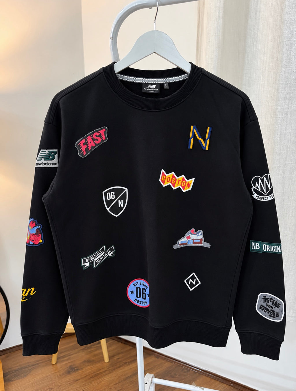 New balance patch logo’s sweatshirt