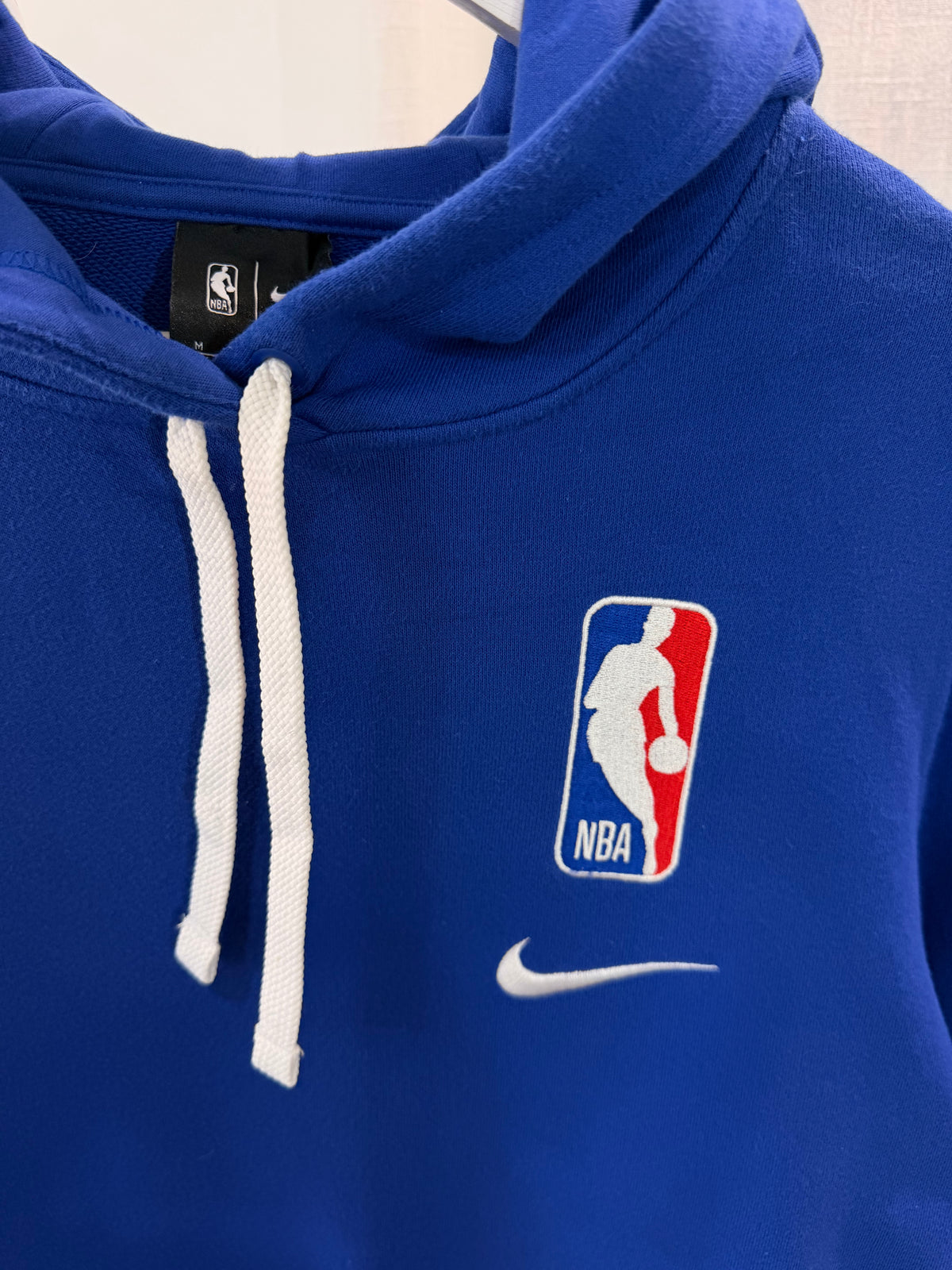 NBA X Nike blue embroidered hoodie