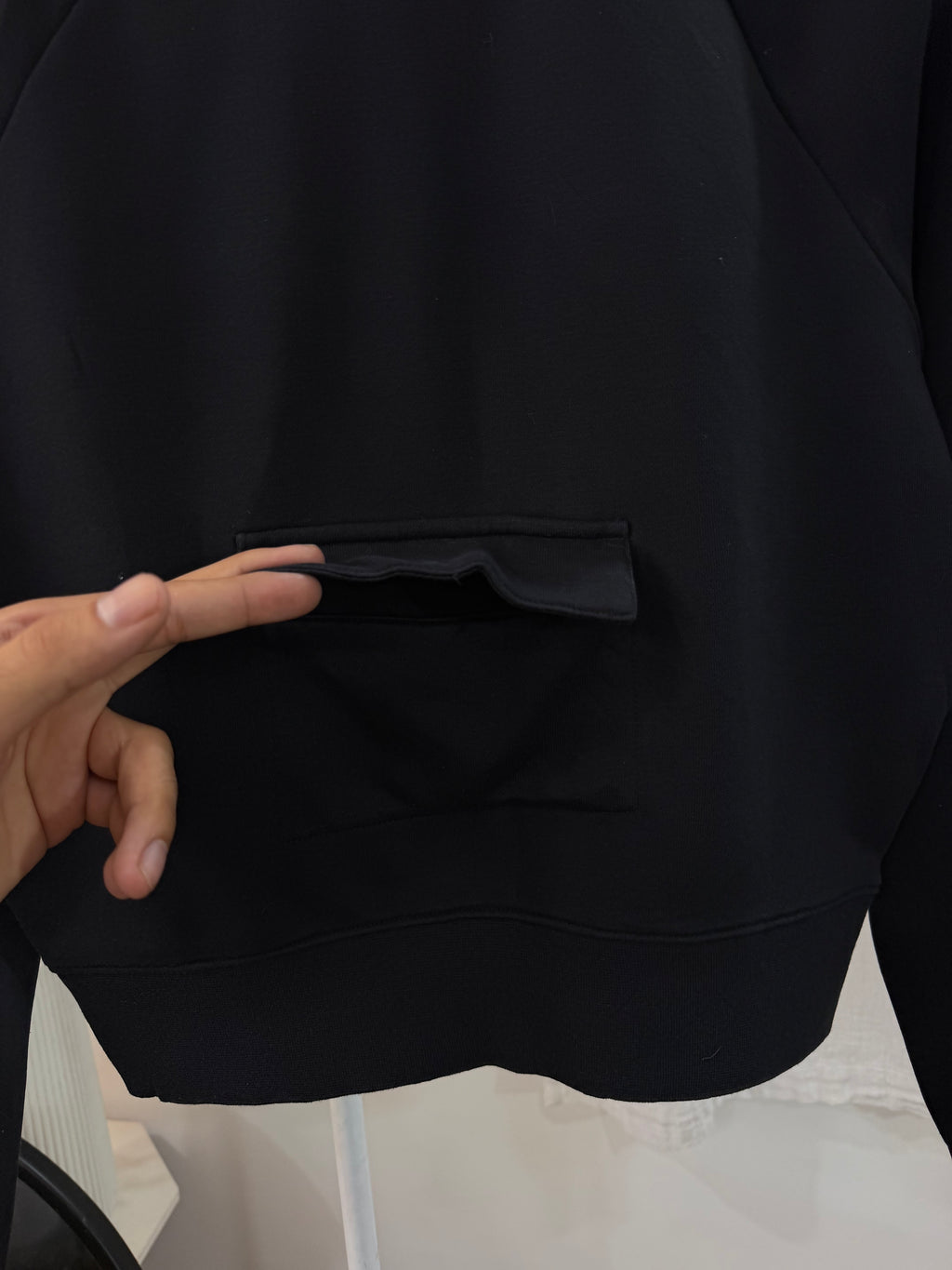 Nike mid swoosh black sweatshirt