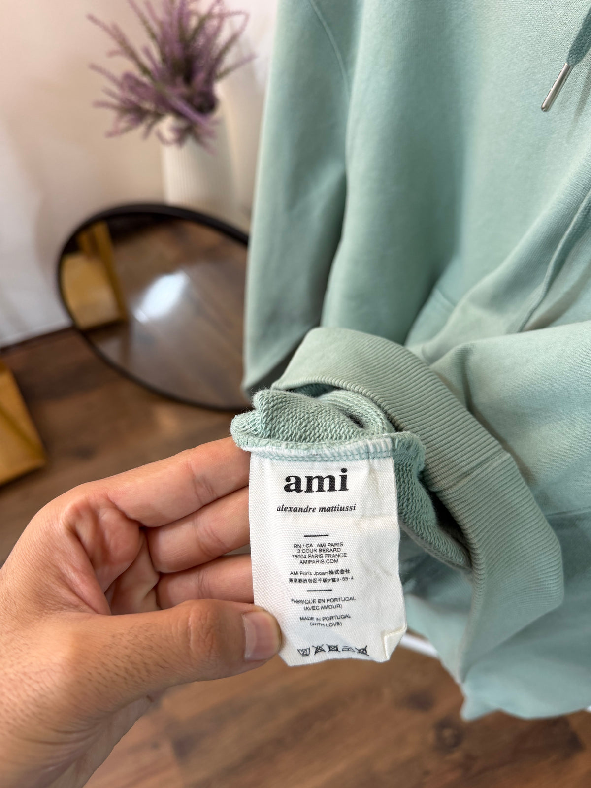 Ami green hoodie