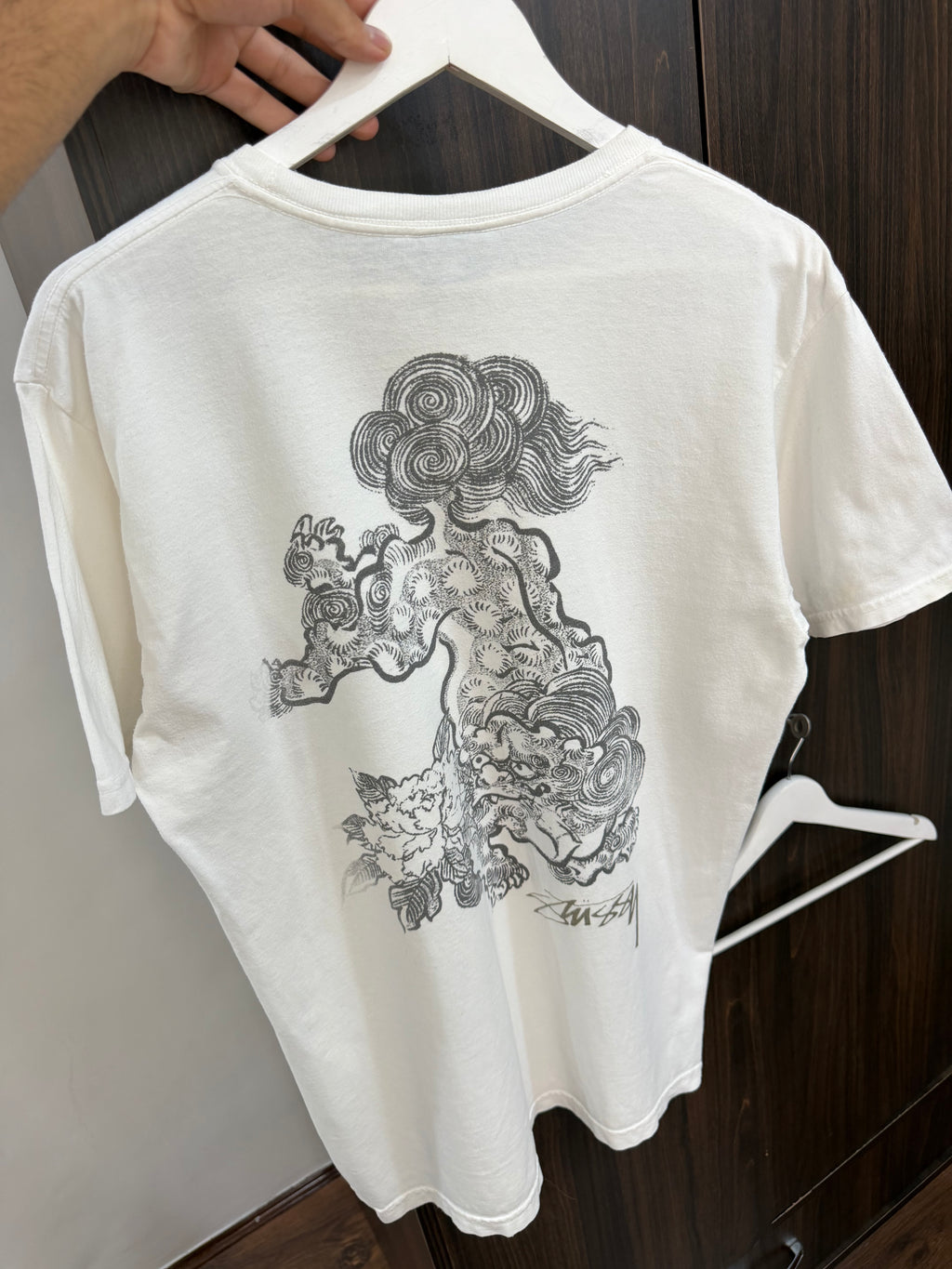 Stussy white graphic tee