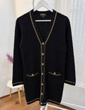 Channel cocomark button cardigan