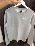Nike grey swoosh sweatshirt