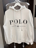 Ralph lauren white embroidered hoodie