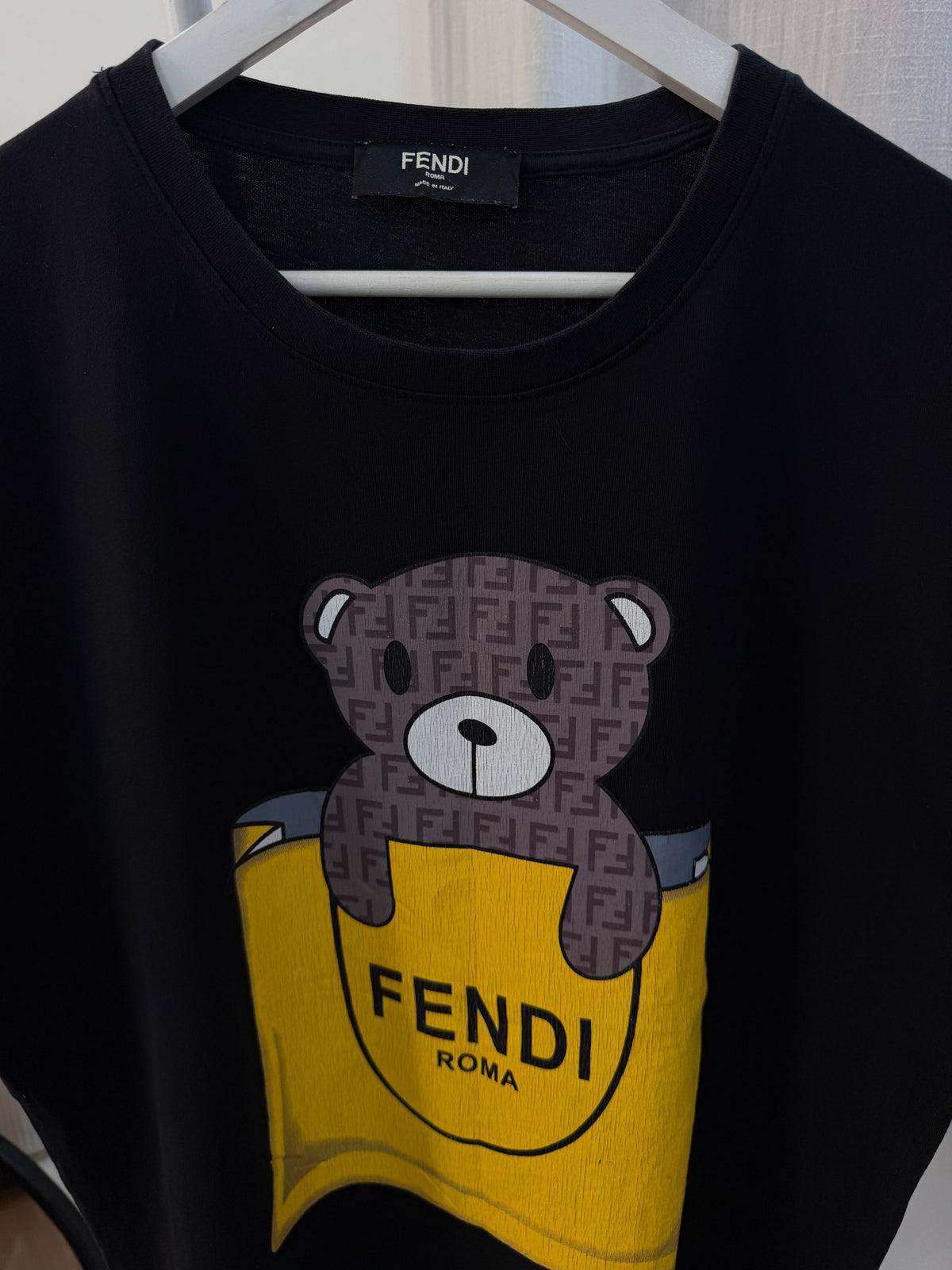 Fendi roma black tee