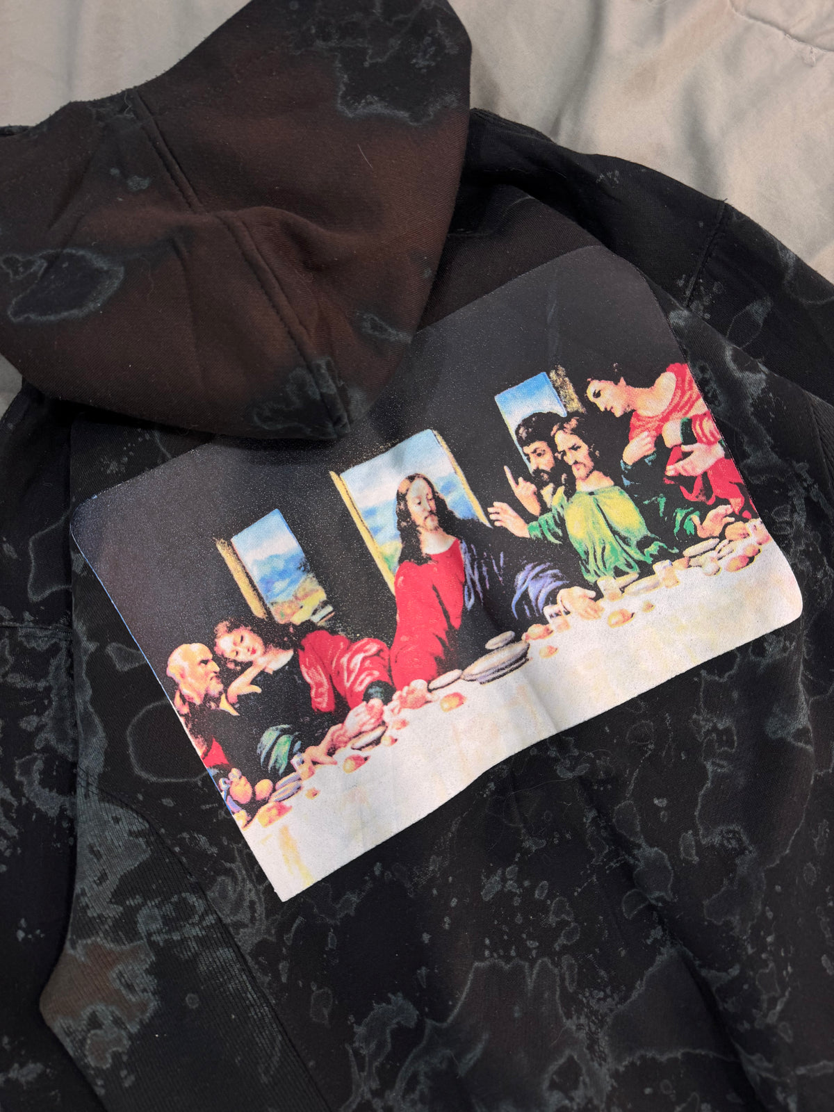 Supreme acid washed hoodie