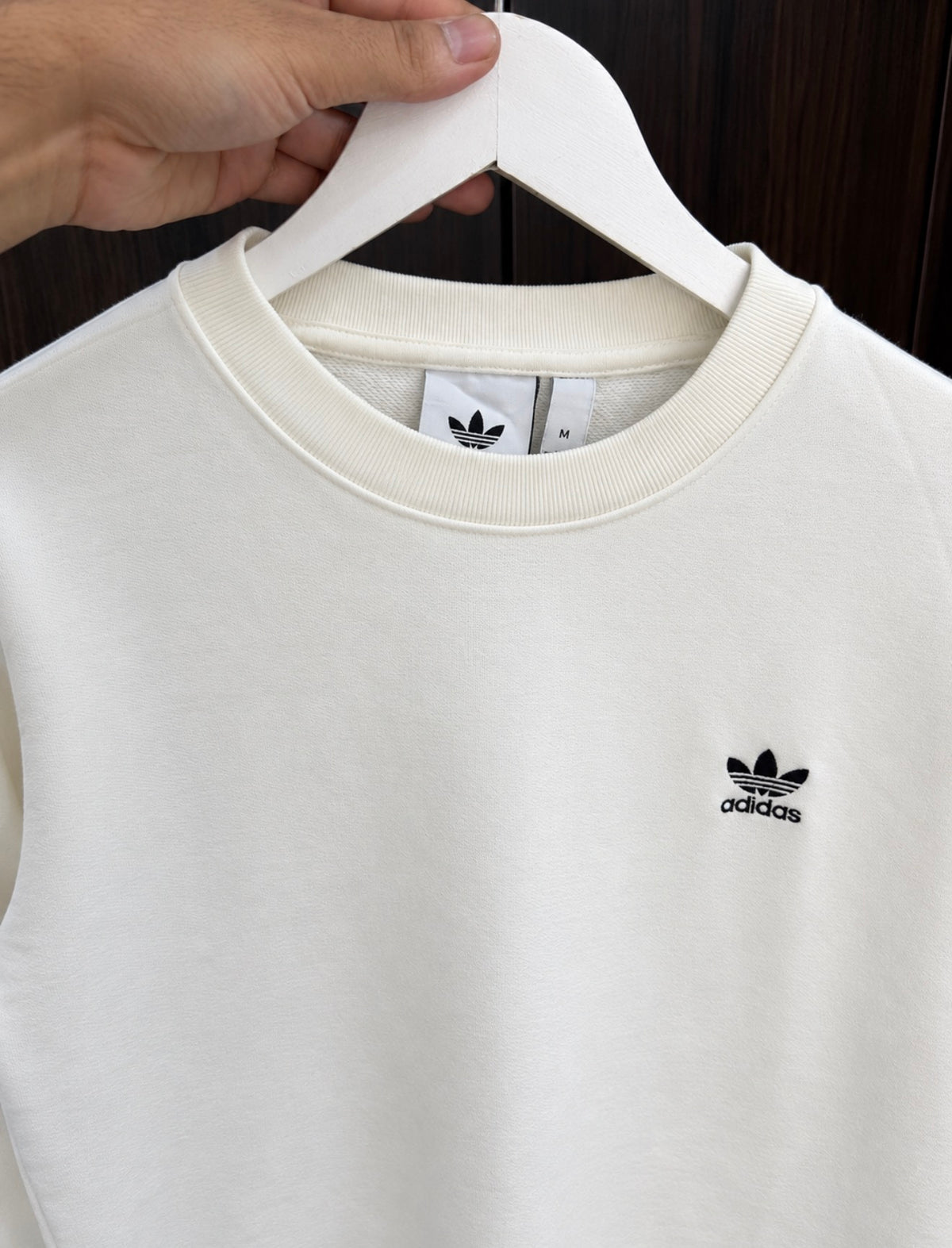Orginals white embroidered logo sweatshirt