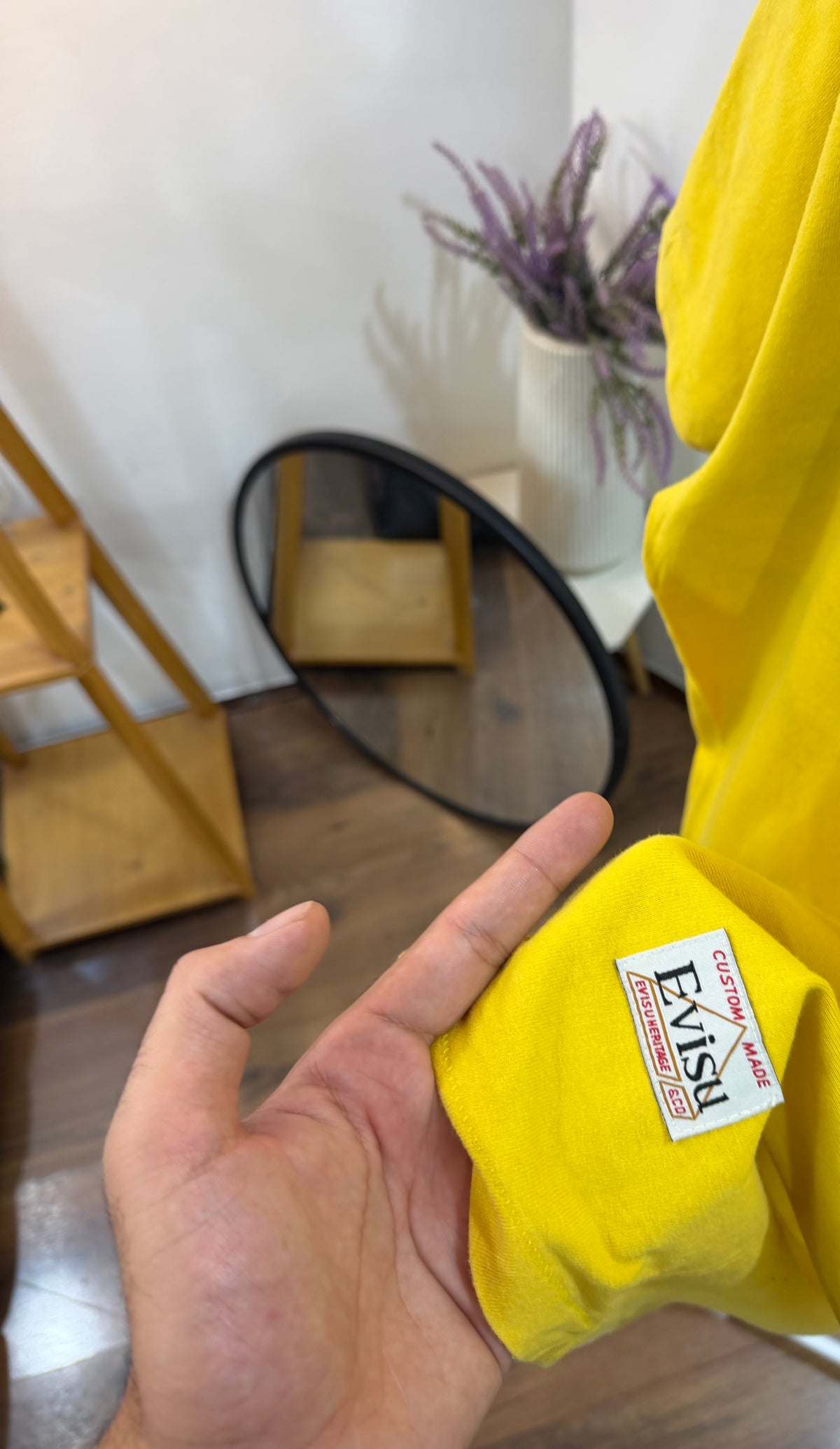 Evisu yellow tee