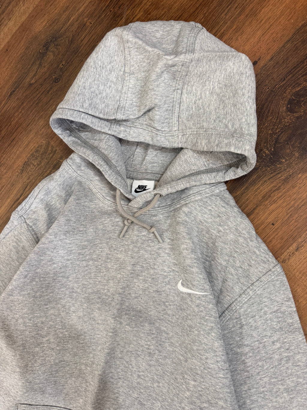 Nike grey swoosh hoodie