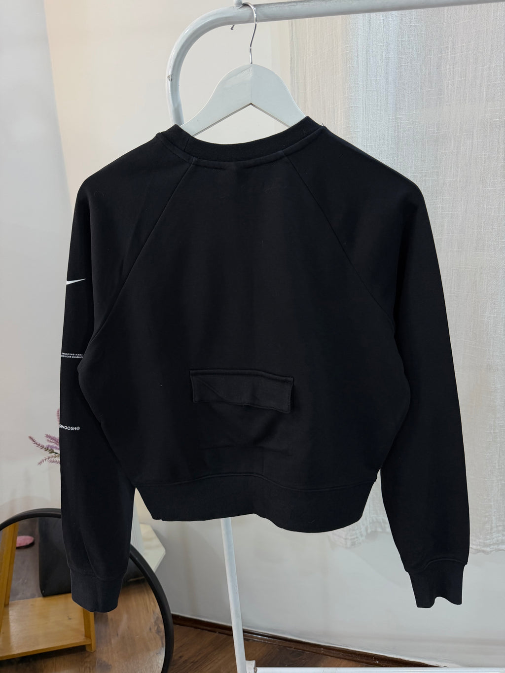 Nike mid swoosh black sweatshirt