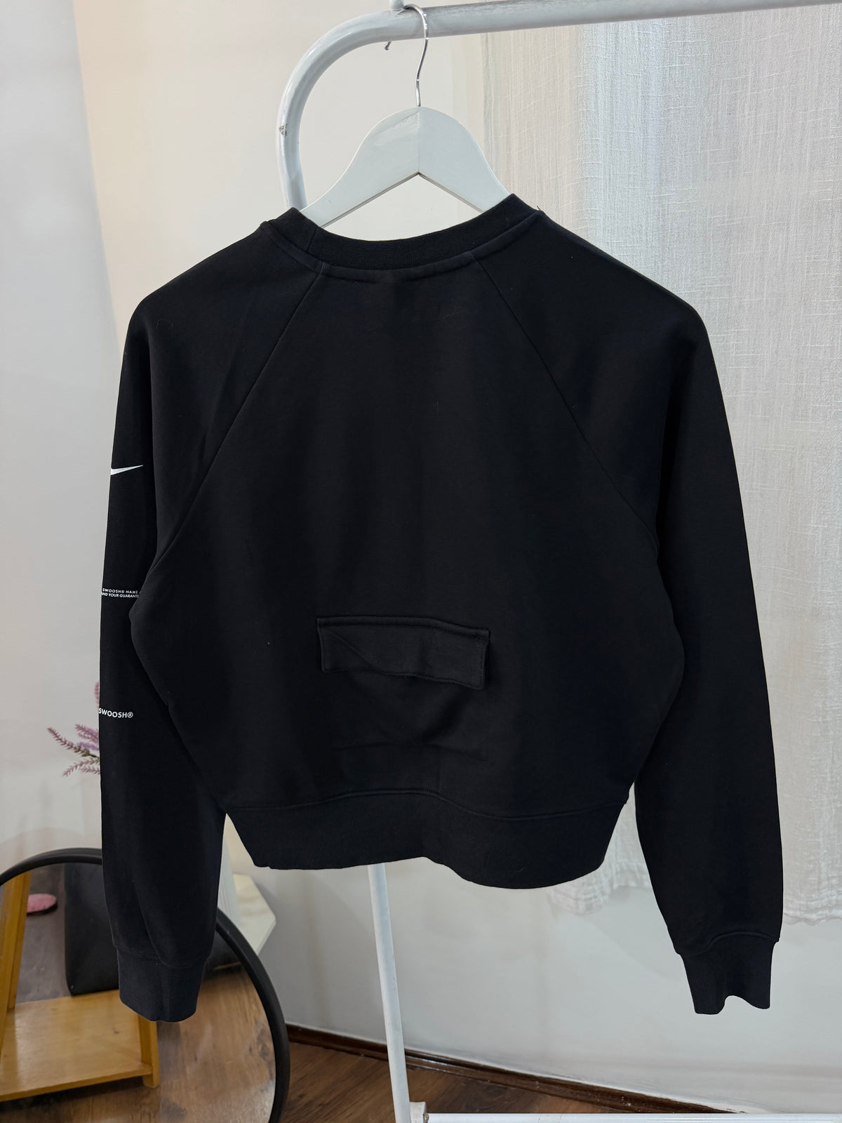 Nike mid swoosh black sweatshirt