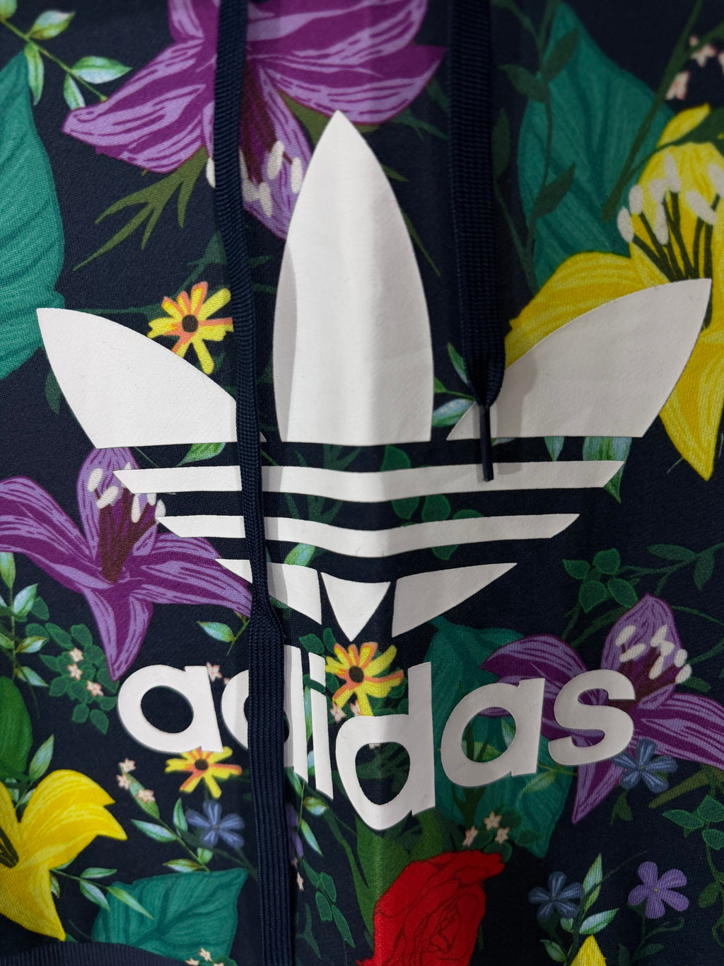 Orginals floral cropped hoodie