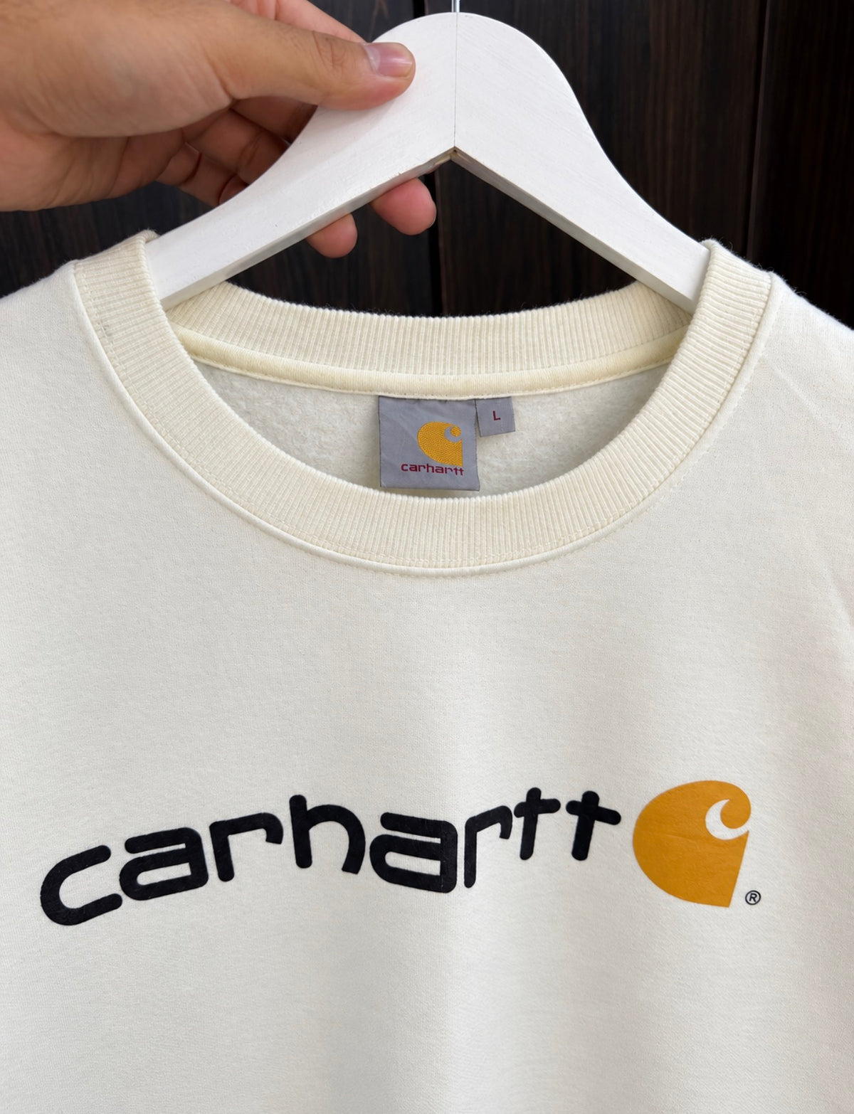 Carhartt white sweatshirt
