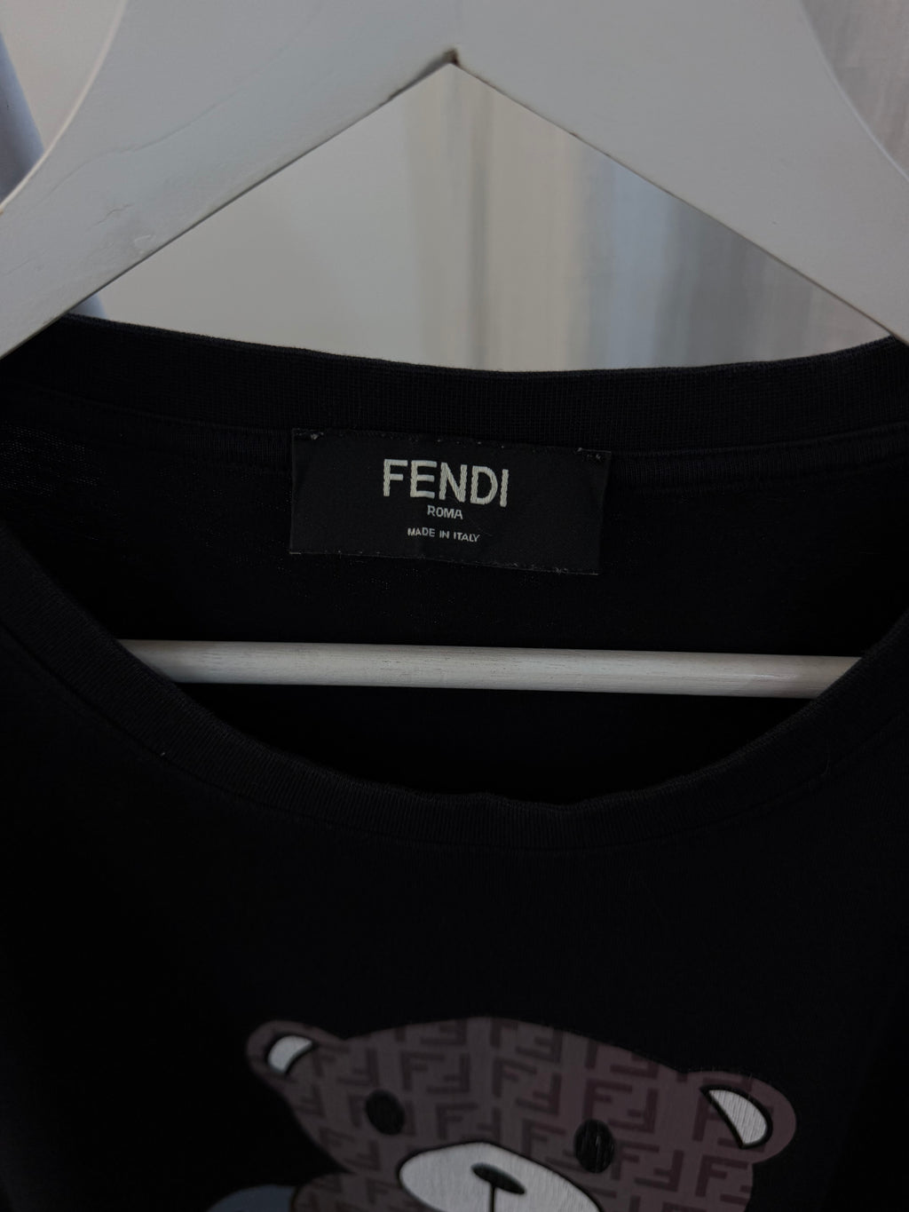 Fendi roma black tee