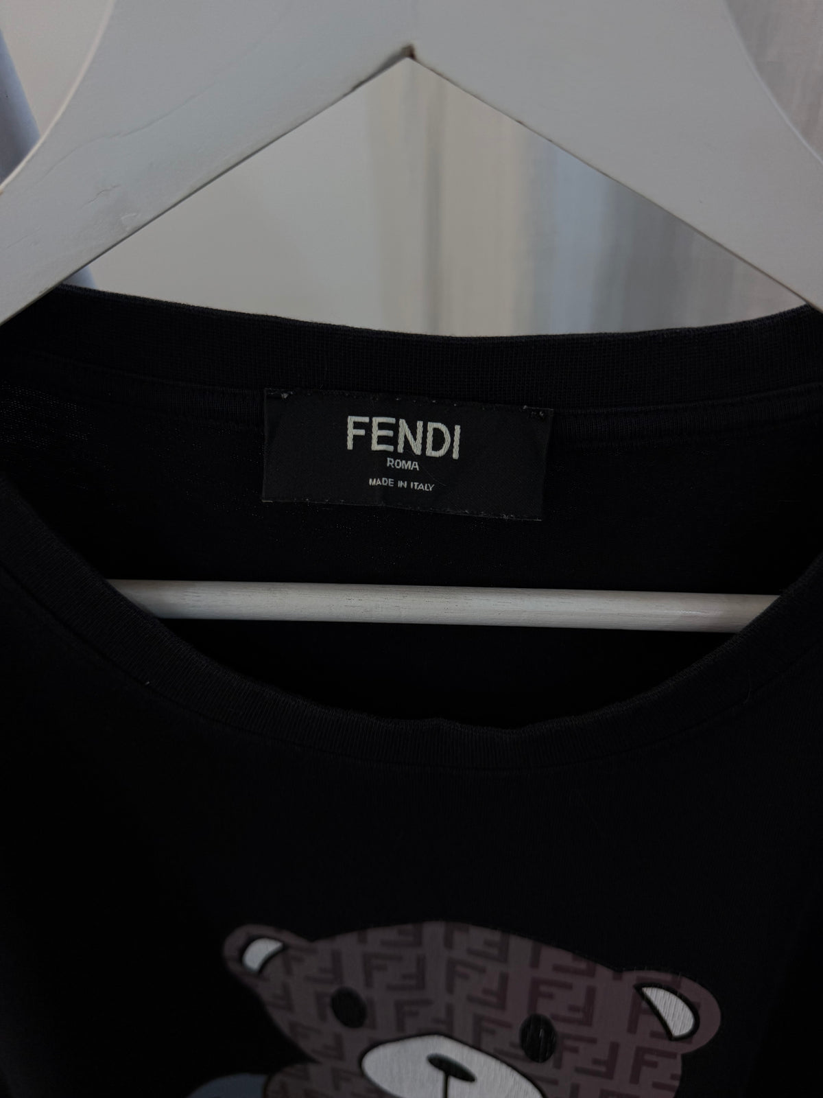 Fendi roma black tee