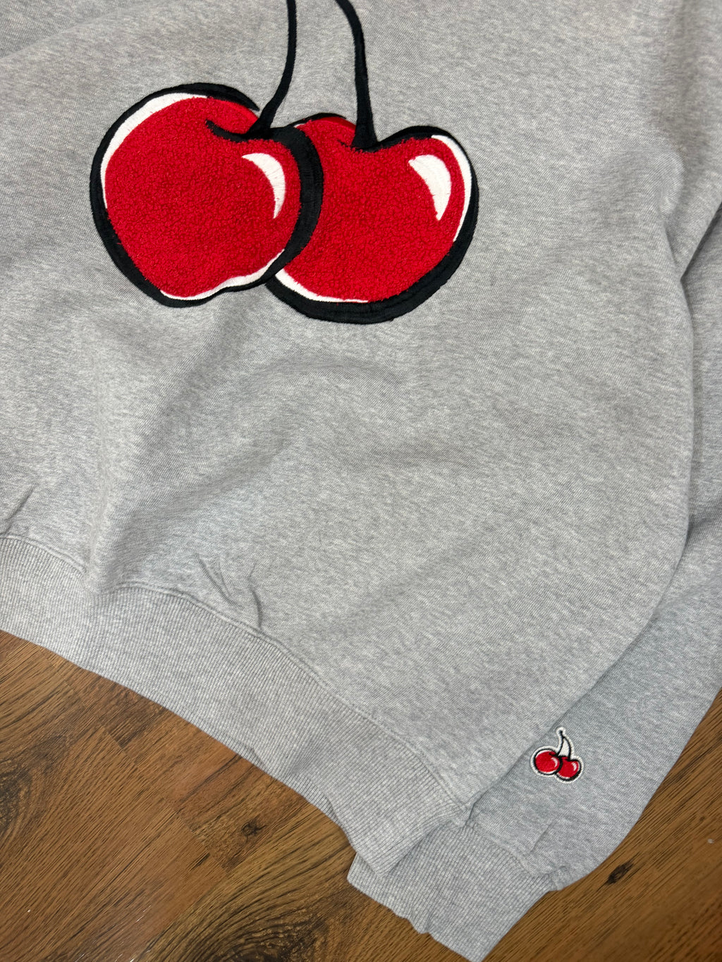 Krish embroidered cherry logo sweat