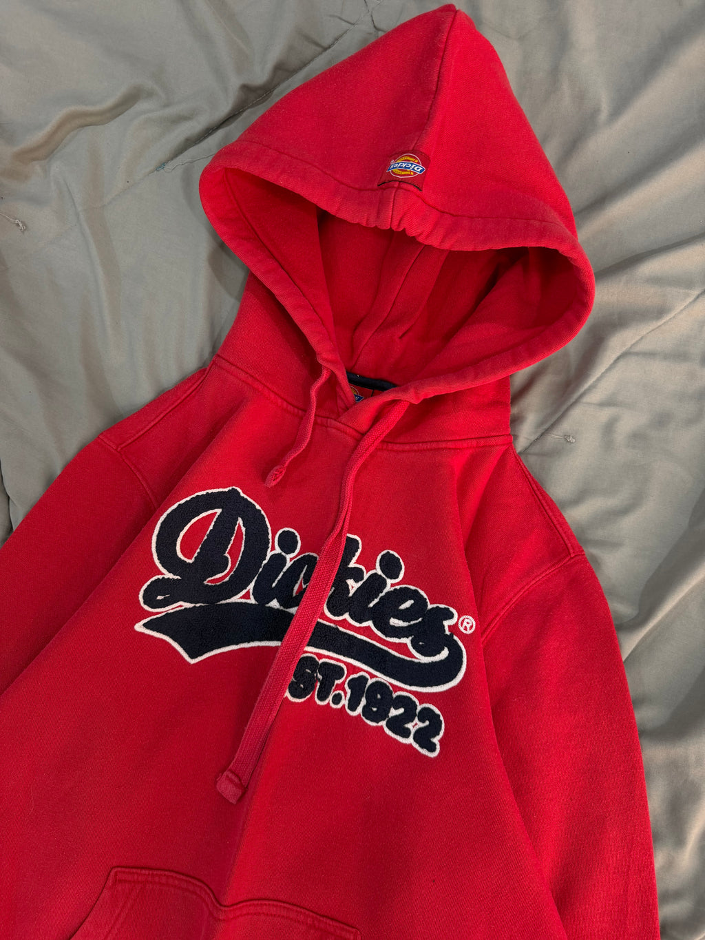 Dickies red embroidered hoodie