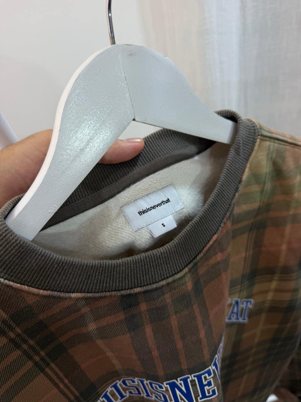 Thisisneverthat check sweatshirt