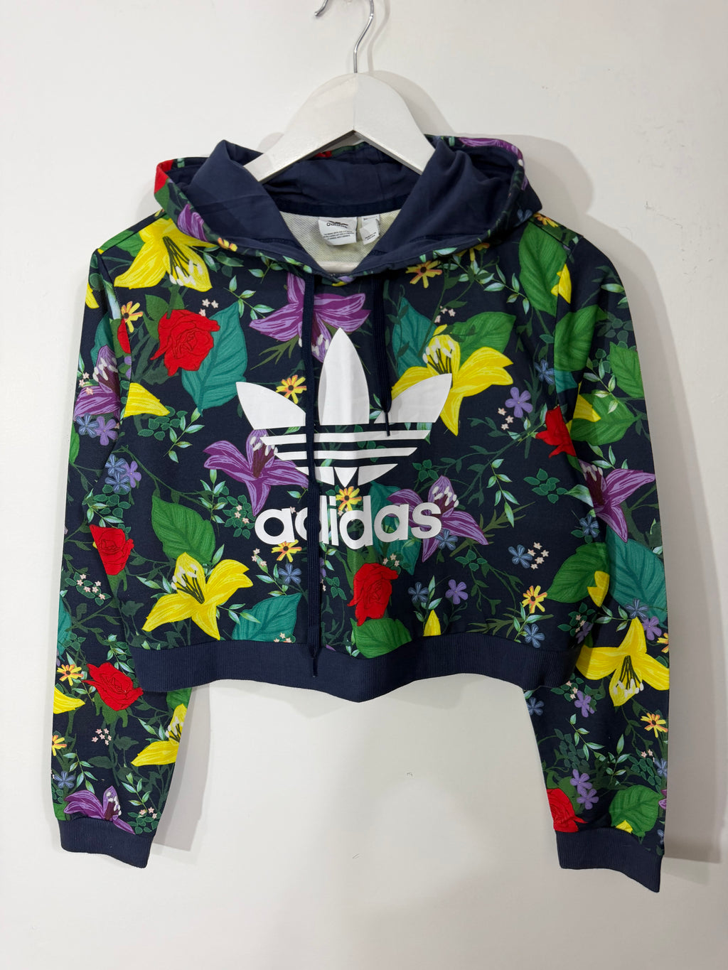 Orginals floral cropped hoodie
