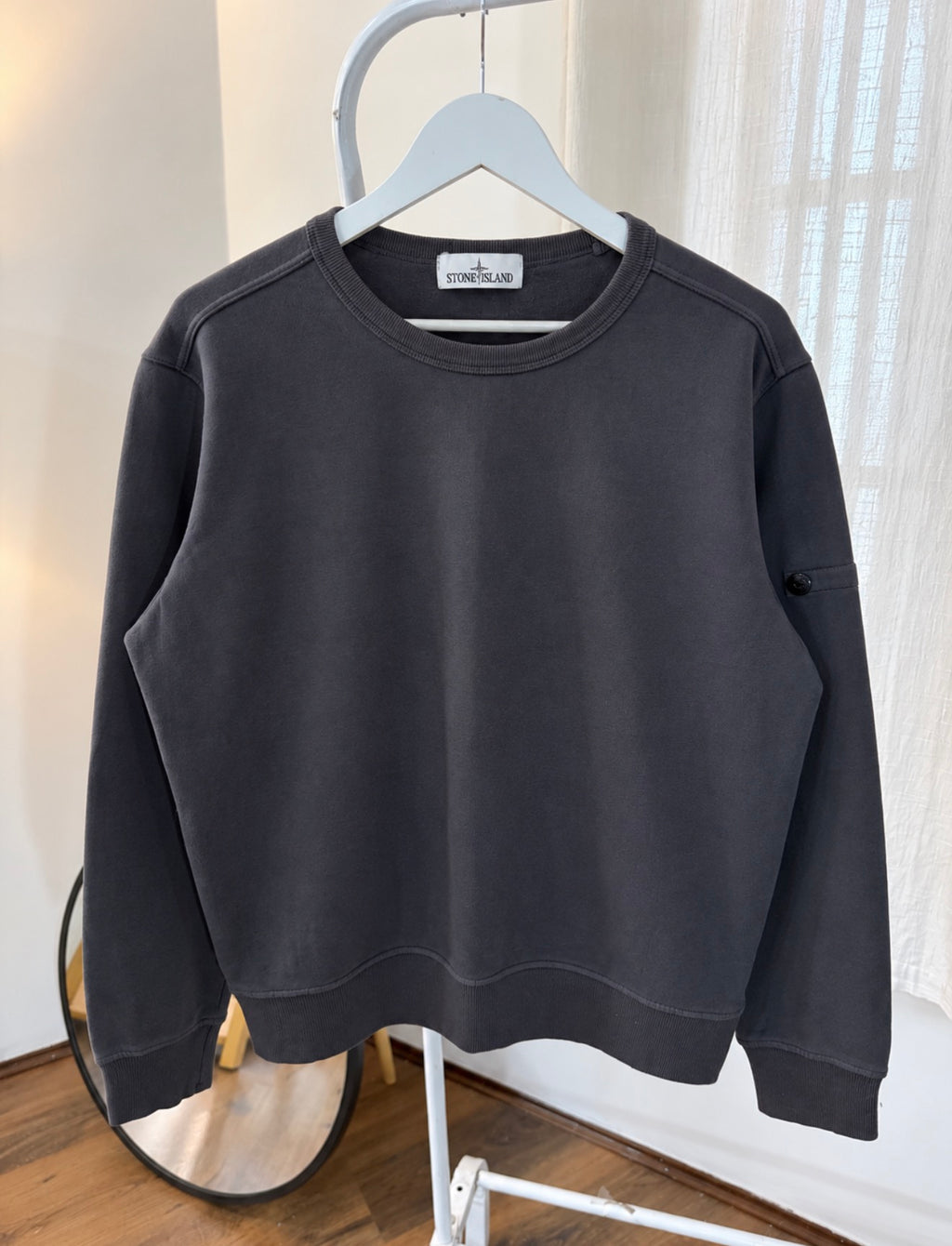 Stone island grey sweatshirt
