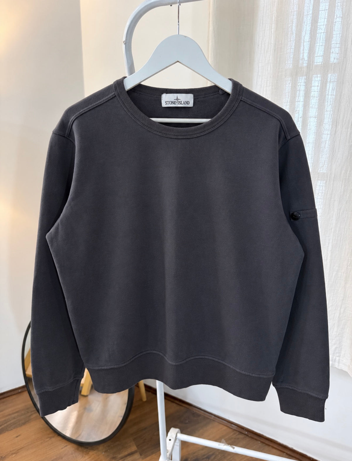 Stone island grey sweatshirt