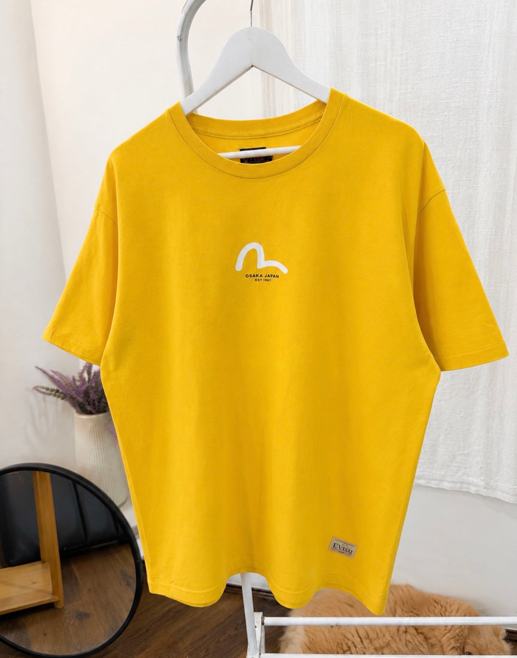 Evisu yellow tee