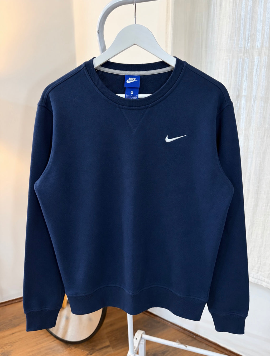 Nike blue swoosh sweatshirt