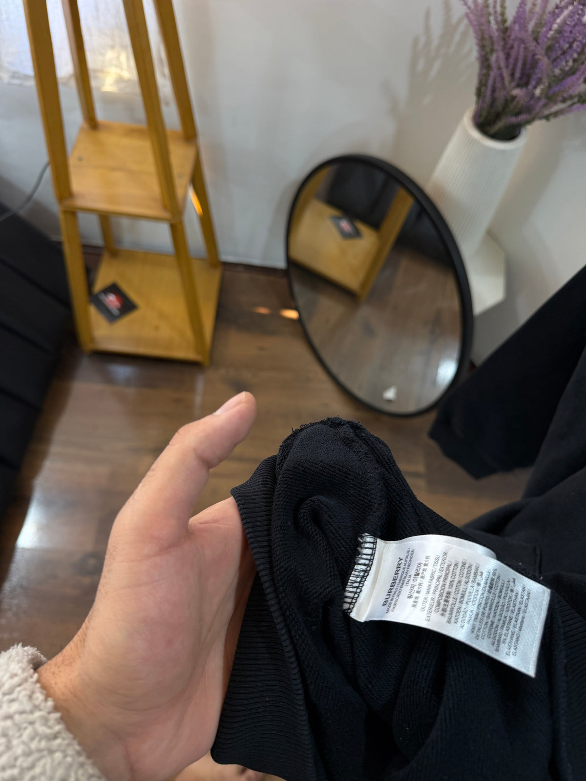 Burberry black hoodie