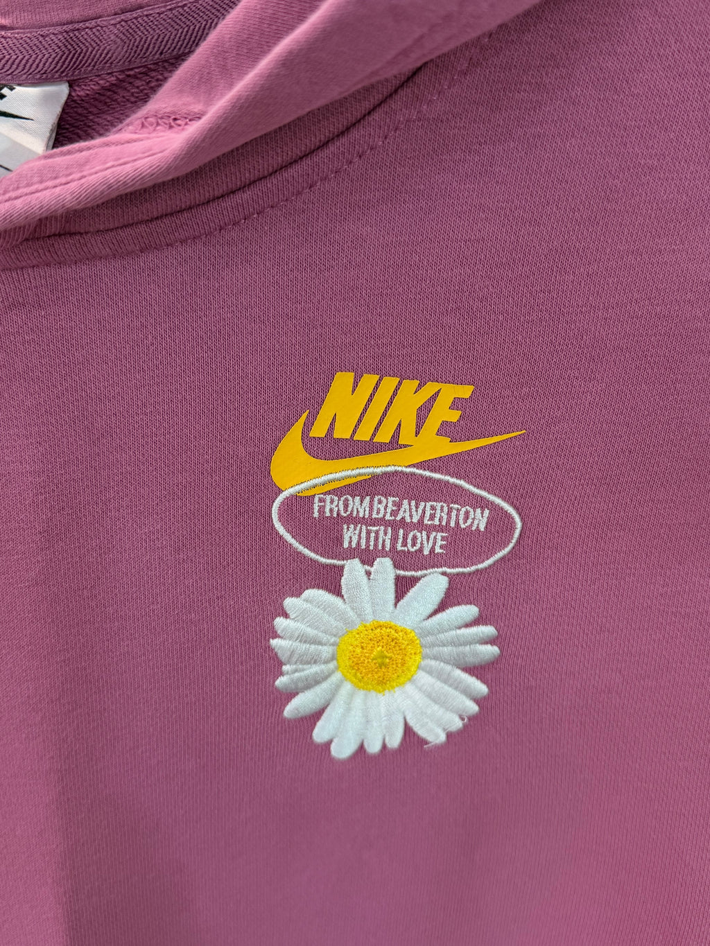 Nike daisy embroidered hoodie