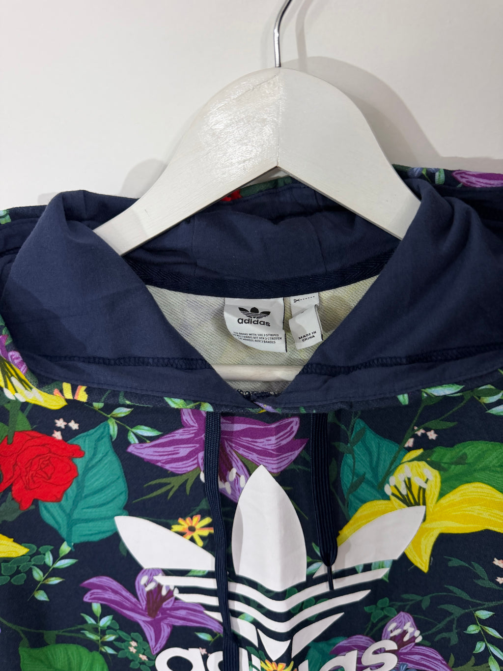 Orginals floral cropped hoodie