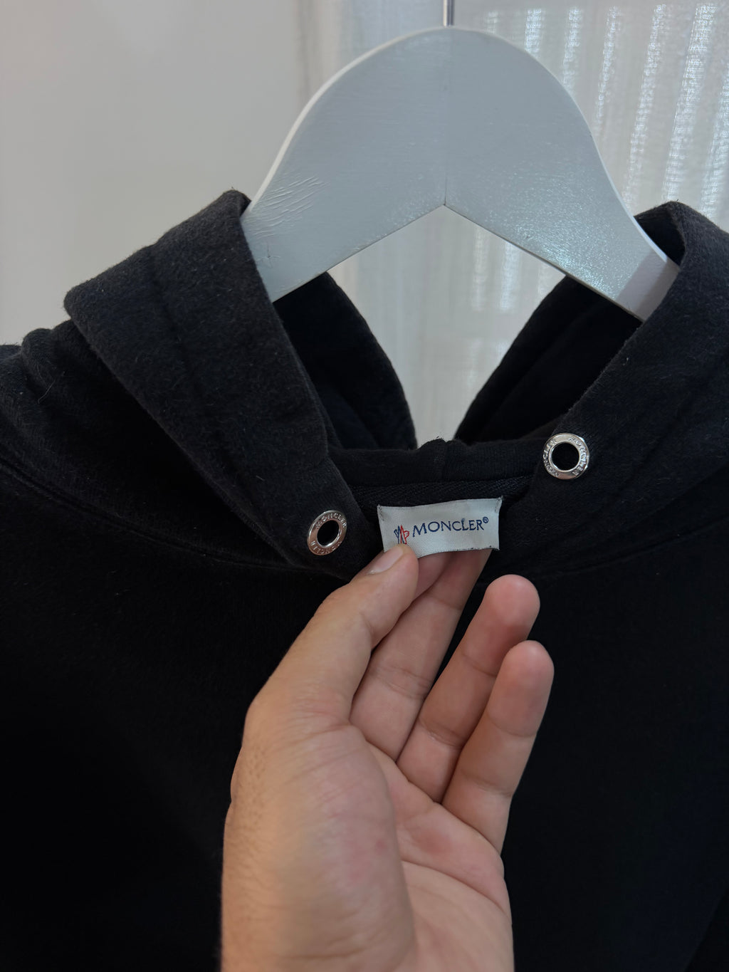 Moncler black hoodie