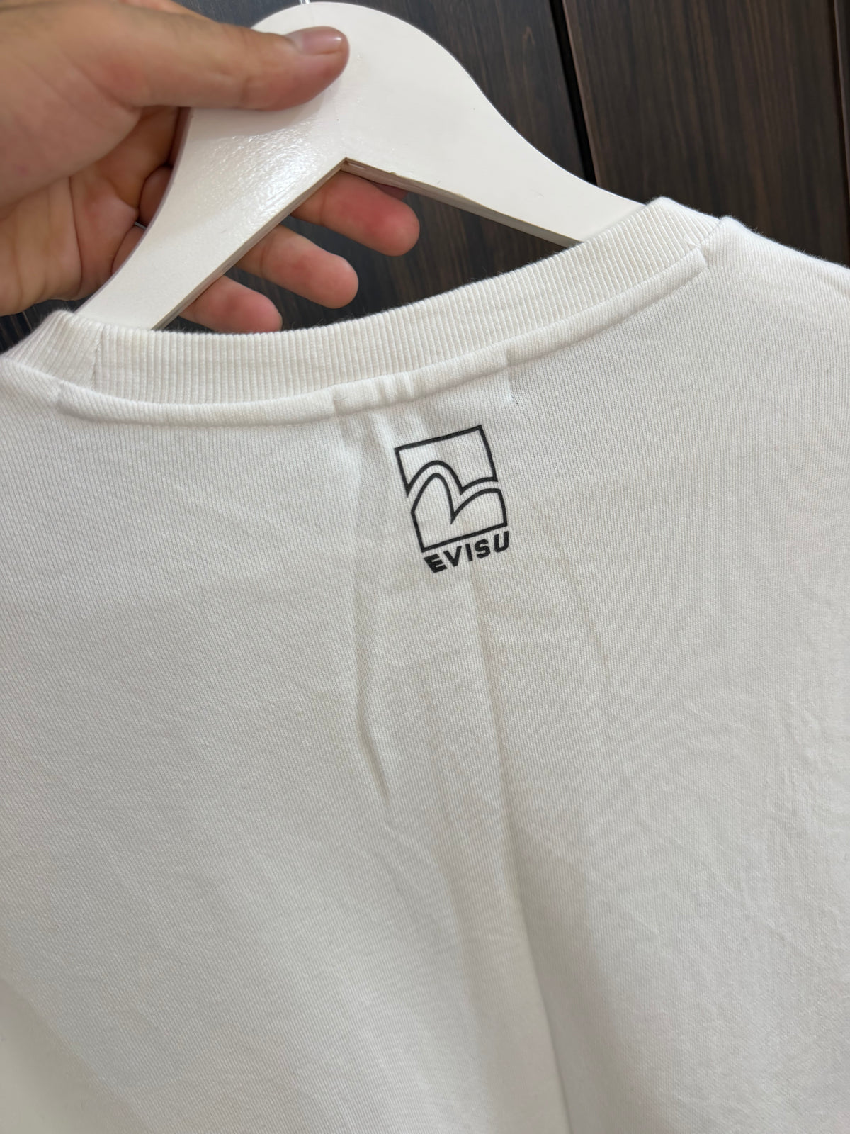 Evisu white embroidered sweatshirt